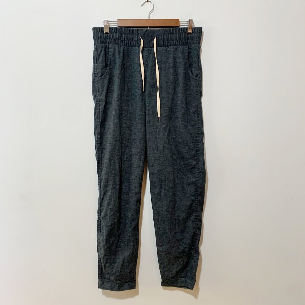 prAna Lightweight Pull-On Pants Chambray Woven Women's XS